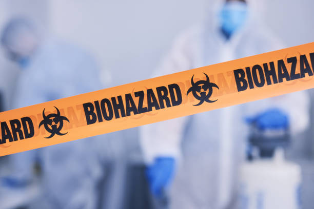 Professional Biohazard Cleanup technician working in Apple Valley, CA